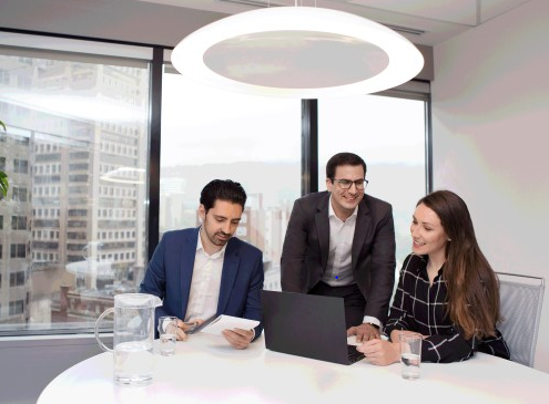tenant inducement payments team members discussing tenant inducement payments